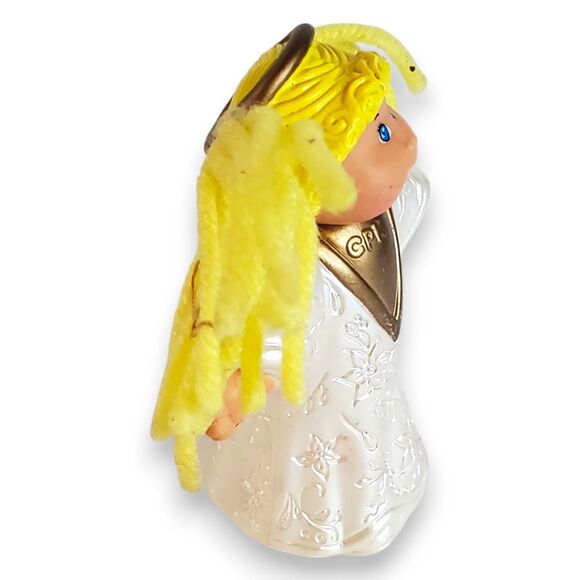 Lot of 3 VTG Angel Ornaments & Figurines Dept 56 Cabbage Patch Folk Art Kitsch - Picture 6 of 16